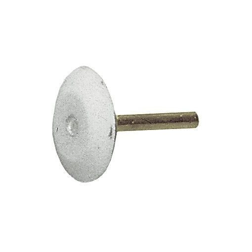 Korund lencse alakú csiszolókő. Átmérő 40mm