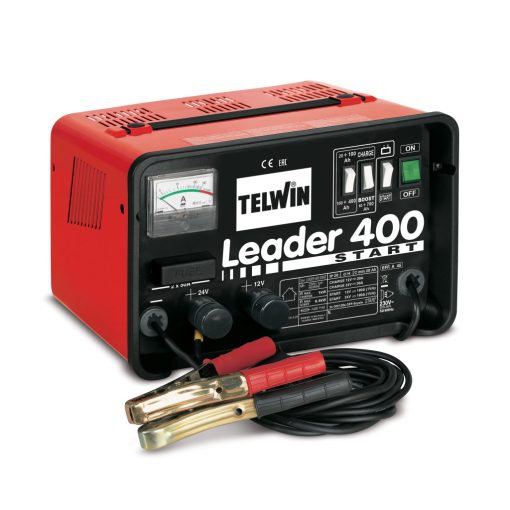 Akkumulátor töltő és indító Leader 400 Start 230V 12-24V
