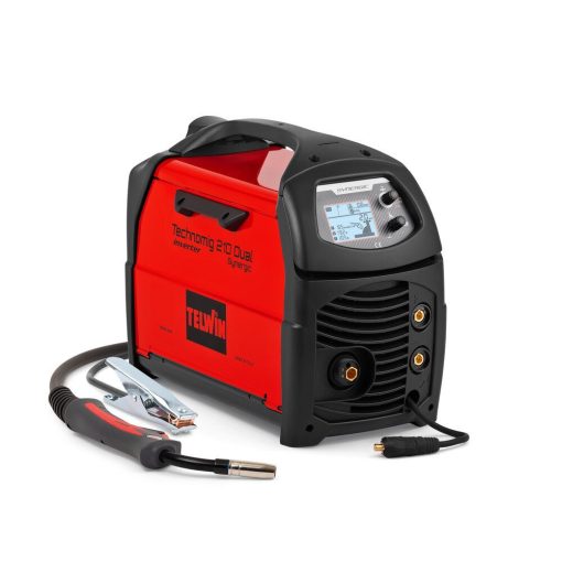 MIG-MAG/FLUX/BRAZING/MMA/TIG DC-Lift inverteres hegesztőgép Technomig 210 Dual Synergic, 1Ph 230V, Telwin