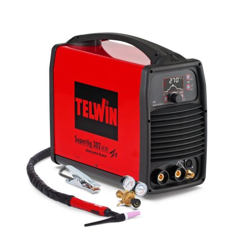 TIG/MMA Supertig 302 AC/DC hegesztőgép, 3Ph 400V + Tartozékok