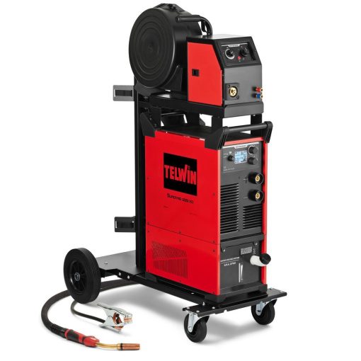 MIG-MMIG-MAG/FLUX/BRAZING/MMA/TIG DC-Lift inverteres hegesztőgép, 3Ph Supermig 500i XD, 230V/400V Pack+Aqua+Kocsi