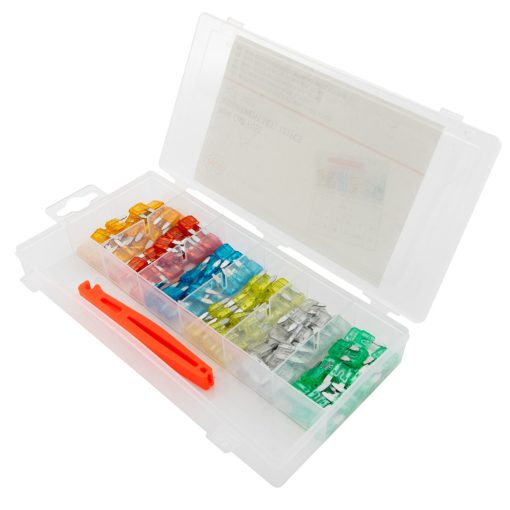 Mini autóbiztosíték készlet, 121db
