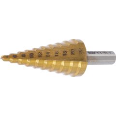 Lépcsős fúró, titán-nitrid bevonattal, Ø 4 - 22mm Lépcsős fúró, titán-nitrid bevonattal, Ø 4 - 22mm
