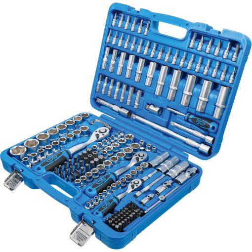 Dugókulcs készlet hatszögletű 6.3 mm (1/4") 10 mm (3/8") 12.5 mm (1/2") hajtás, 192 db-os