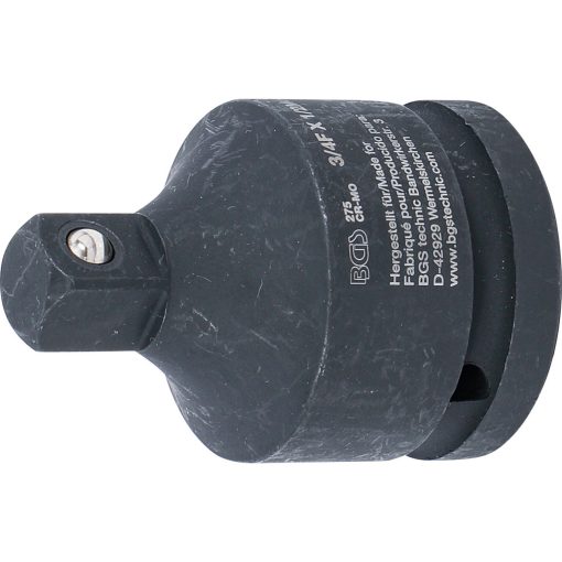 Ütvecsavarozó adapter, belső négyszög 3/4" - külső négyszög 1/2"
