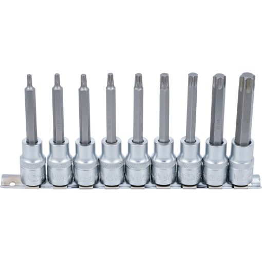 T-Star (Torx) bit dugókulcs készlet, 12.5mm (1/2") meghajtás, 9db