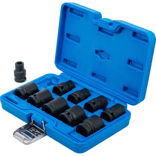 Ütvecsavarozó dugókulcs készlet, hatszög, 12,5mm (1/2") meghajtás, 10-24mm, 10db