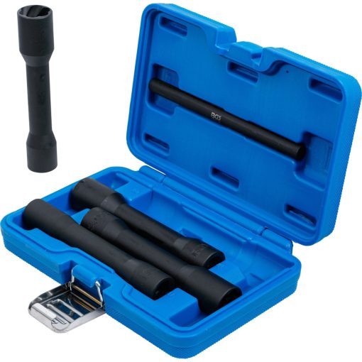 Mély spirálprofilos csavarkiszedő dugókulcs készlet, 1/2", 17–22mm, 5db