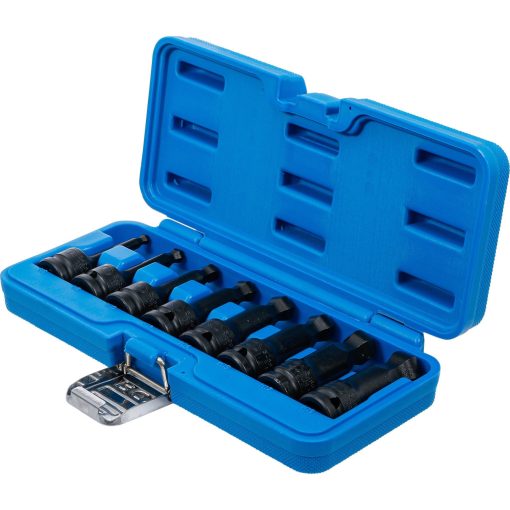 Ütvecsavarozó bitdugókulcs készlet, 1/2", gömbfejes belső hatlap 6–19mm, 8db