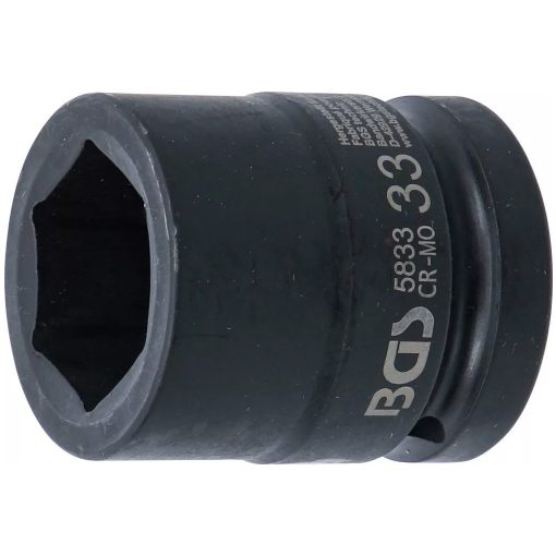 Hatszögletű ütvecsavarozó dugókulcs, 1", 33mm