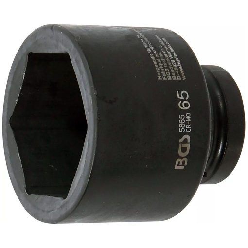 Hatszögletű ütvecsavarozó dugókulcs, 1"-os meghajtás, 65mm