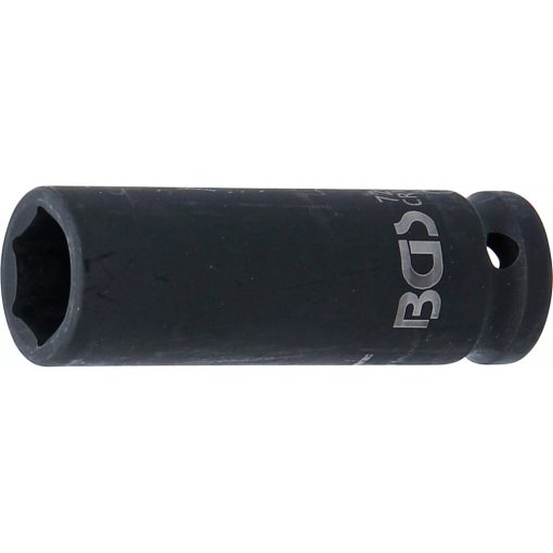 Hosszított hatszögű légkulcs adapter 12.5mm (1/2") meghajtás, 17mm