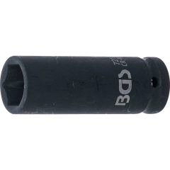   Hosszított hatlapú légkulcs adapter, 1/2" meghajtás, 19mm