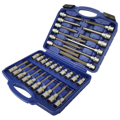 Hosszított Torx készlet, 1/2", 32db