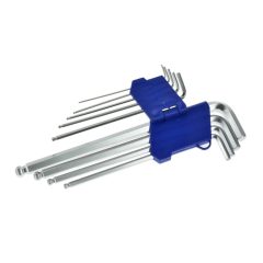 Hosszú gömbvégű imbuszkulcs készlet 9db-os, 1,5-10mm