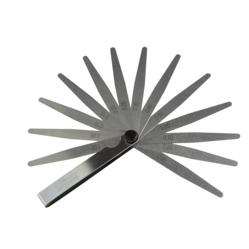 Hézagmérő, 0,05-1,0mm, 13 lapos
