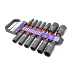   Hosszú dugókulcs készlet, imbusz, 1/2" négyzet, 10-32mm