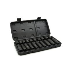   Hosszú és rövid dugókulcs készlet (6 pontos) 1/2", 10-19mm
