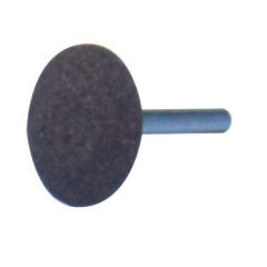 Lencse alakú csiszoló kő. Átmérő x magasság: 35x8mm