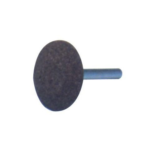 Lencse alakú csiszoló kő. Átmérő x magasság: 35x8mm
