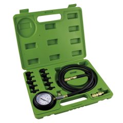 Olajnyomásmérő készlet, gyors csatlakozós tömlő, 10db adapter    Olajnyomásmérő készlet, gyors csatlakozós tömlő, 10db adapter