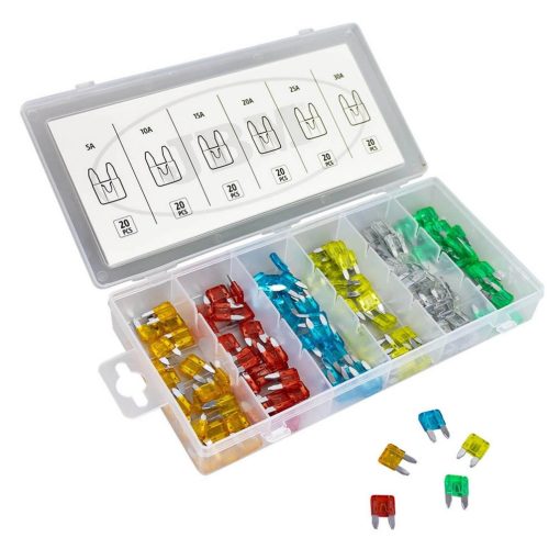 Mini biztosíték csomag, 120db