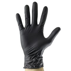Eldobható fekete nitril kesztyű, 3.5mil, 100db, XL Eldobható fekete nitril kesztyű, 3.5mil, 100db, XL