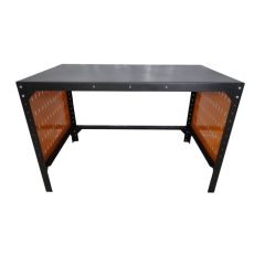 Fém műhelyasztal, 125x75cm, 2db perforált fallal Fém műhelyasztal, 125x75cm, 2db perforált fallal