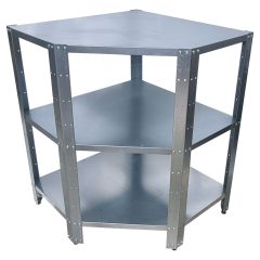 Salgó polc 3 sarokpolccal, horganyzott, 100cm magas