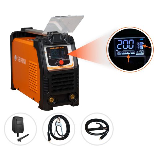 FireArc 200 PLUS, IGBT Inverteres MMA/STICK/Lift TIG hegesztőgép, 1ph