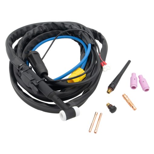WP-17 TIG hegesztőpisztoly, 4m hosszú, 35-50 csatlakozó,16mm²(gáz-elektromos elosztás)