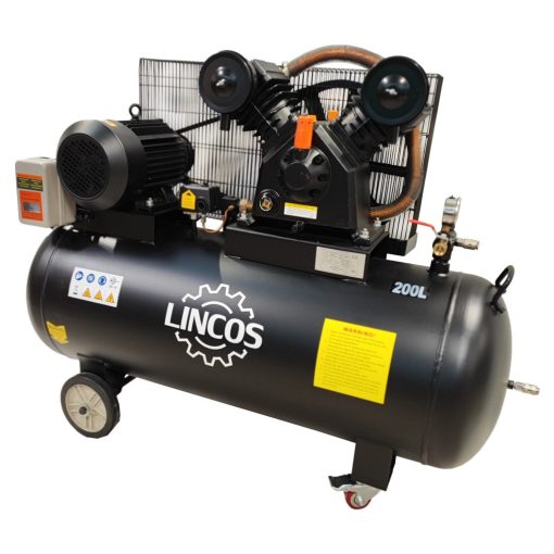 Ipari kompresszor, 200l, 4kW, 10bar