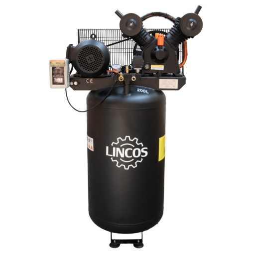 Ipari légkompresszor, 200l, 4kW, 10bar
