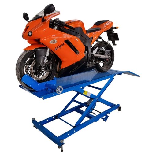 Motorkerékpár emelő, pneumatikus-hidraulikus, 450kg teherbírással